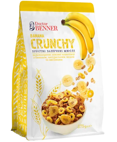 Chrupiące pieczone musli BANAN - 375 g