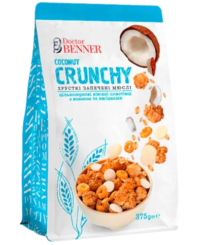 Chrupiące pieczone musli KOKOS - 375 g