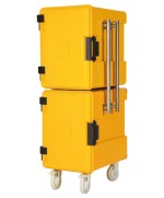 AVATHERM 600M DOUBLE Thermobox – GN 1/1 Insulated box container with front loading and wheels (172 l)