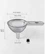 Kefirko Detachable Filter Funnel – Fine Mesh Strainer for Bottling