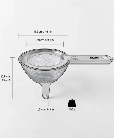 Kefirko Detachable Filter Funnel – Fine Mesh Strainer for Bottling