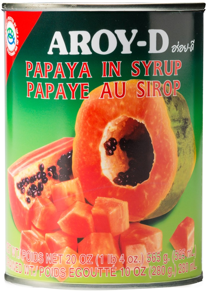 AROY-D | Konzervovaná papája v sirupu - 565 g